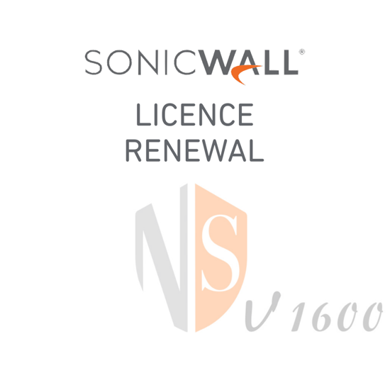 SonicWall NSv 1600 Licence Renewal