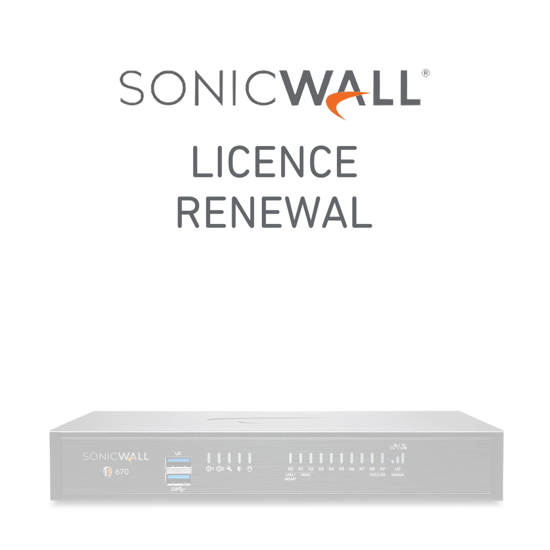 SonicWall TZ670 Series Licence Renewal