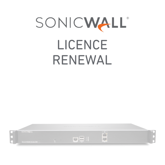 SonicWall SMA 200/210 Series Licence Renewal