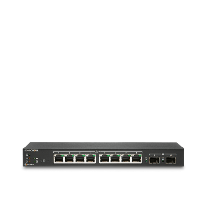 Picture of SonicWall Switch SWS12-8POE with Wireless Network Management Essential and Support