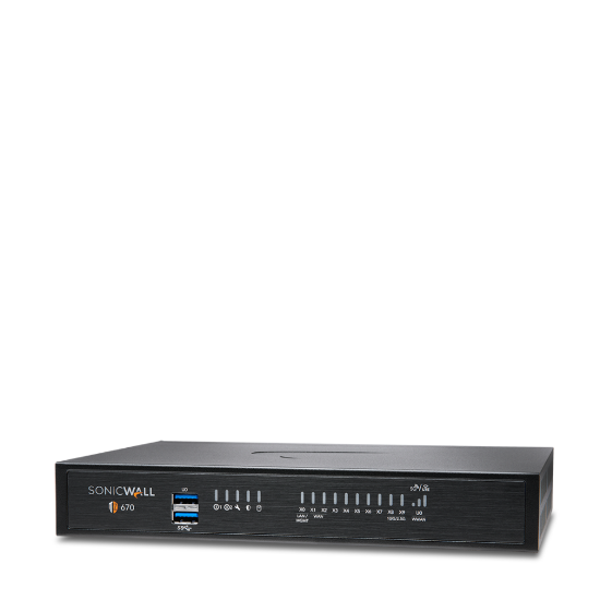 Picture of SonicWall TZ670 GEN6 Firewall Replacement with APSS 